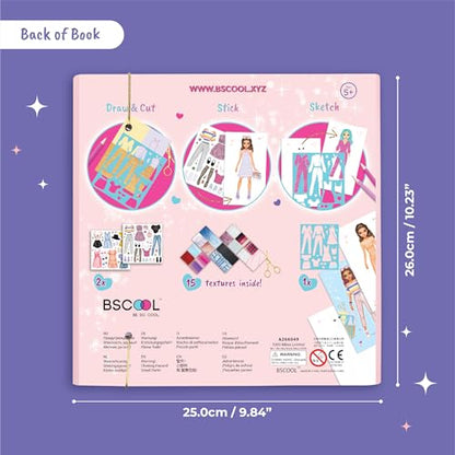 BSCOOL Fashion Studio: Little Designer Creativity Book for Kids 4+ | Dress Up, Drawing & Coloring