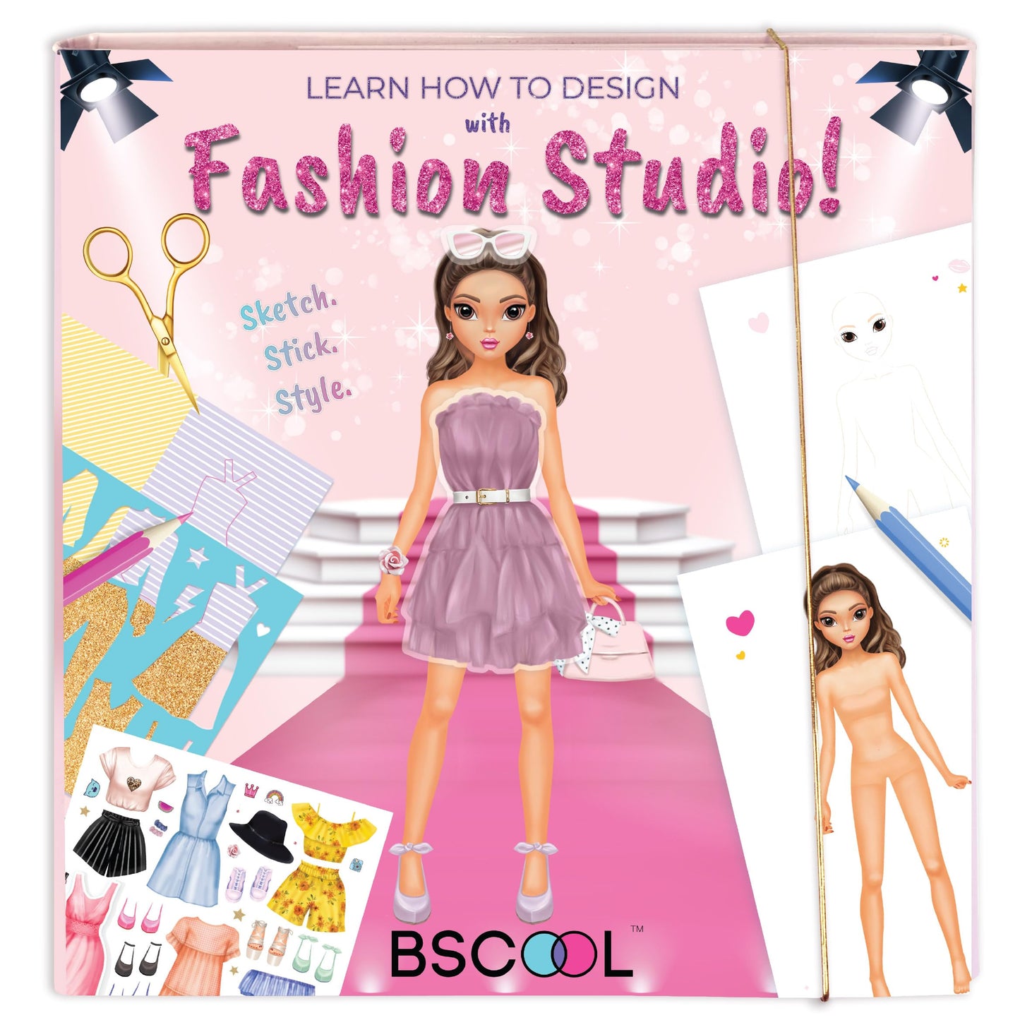 BSCOOL Fashion Studio: Little Designer Creativity Book for Kids 4+ | Dress Up, Drawing & Coloring