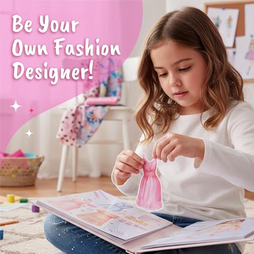 BSCOOL Fashion Studio: Little Designer Creativity Book for Kids 4+ | Dress Up, Drawing & Coloring