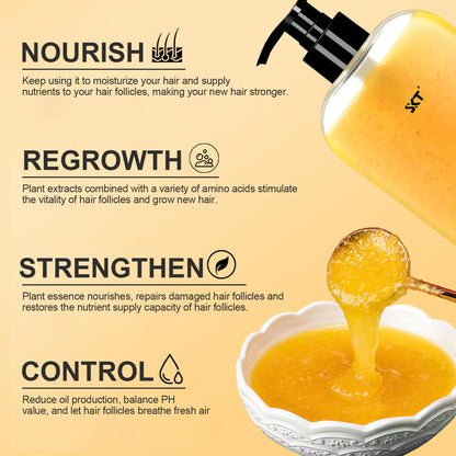 BSMAX Ginger Plant Extract Anti Hair Loss Shampoo | Hair Regrowth, Thickening & Longer Hair (400ml)