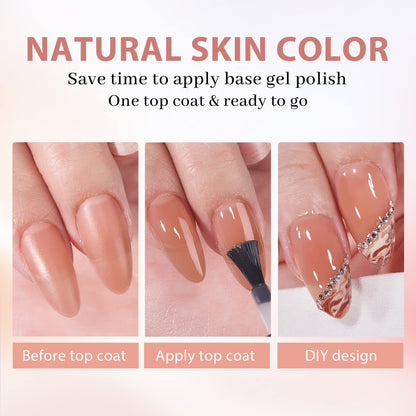 BTArtbox Press On Nails Medium — Soft Gel Almond Tips with Base Color, Ultra Fit & Stronger Adhesion