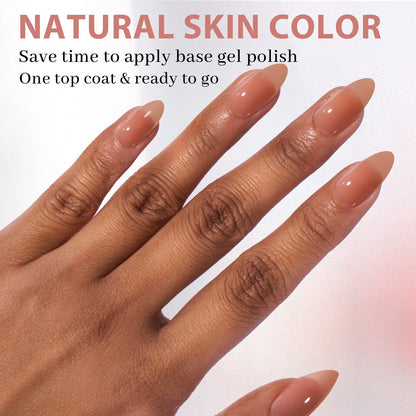 BTArtbox Press On Nails Medium — Soft Gel Almond Tips with Base Color, Ultra Fit & Stronger Adhesion