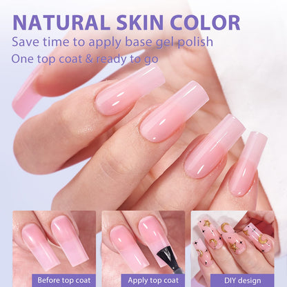 BTArtbox XCOATTIPS Soft Gel Nail Tips — Matte Long Square Press On Nails (One-Step Full Cover)