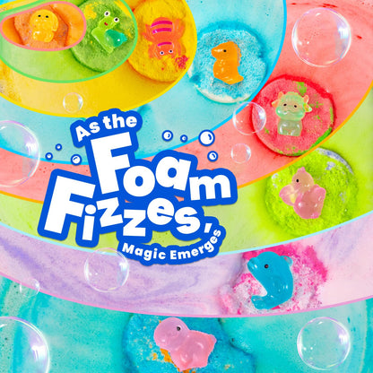 BubbleTail 32-Pack Bath Bombs for Kids – Glow-in-the-Dark Surprises, 8 Scents, 1.8-Inch Fizzes