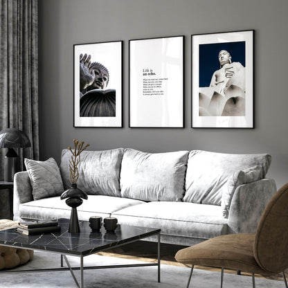 Buddhist wall art  | set of 3 wall art prints