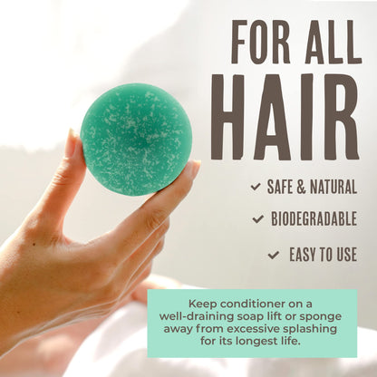 BUFFALO GAL Hyaluronic + Tallow Conditioner Bar – Hydration & Detangling for All Hair Types