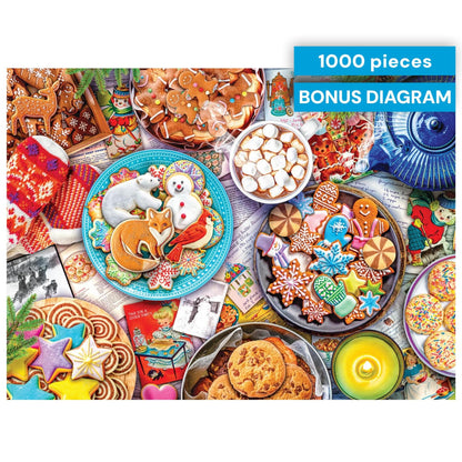Buffalo Games - Aimee Stewart Cookies and Cocoa 1000-Piece Puzzle for Adults | Large 26.75 x 19.75