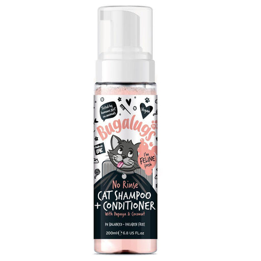 Bugalugs No Rinse Cat Shampoo + Conditioner