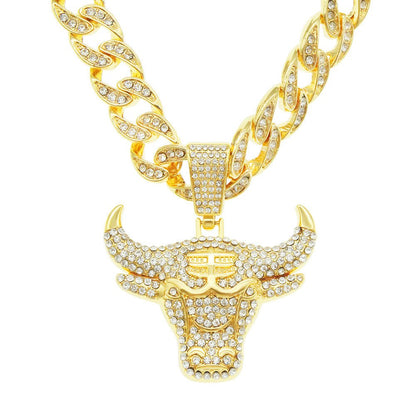 Bull Head Cuban Necklace