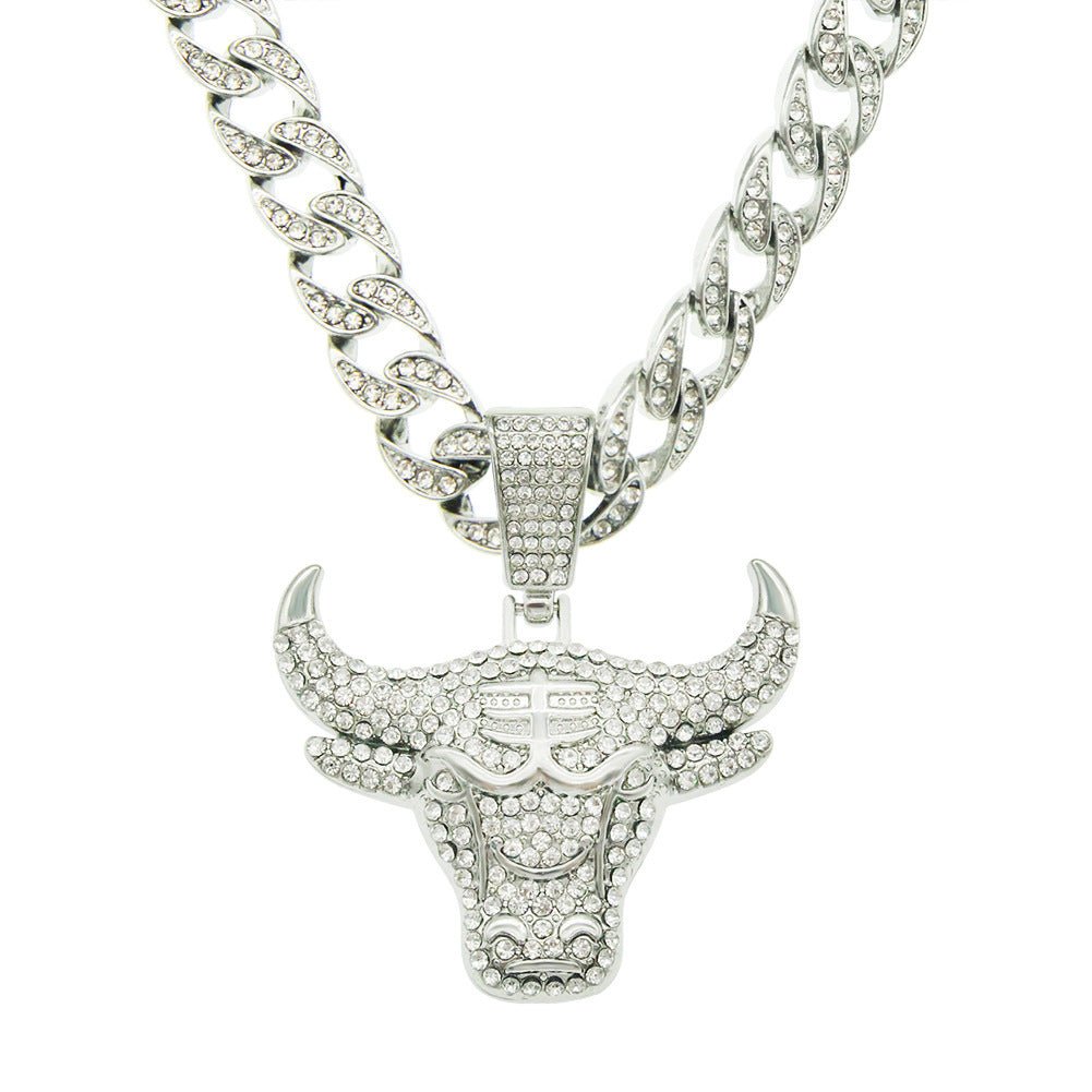 Bull Head Cuban Necklace