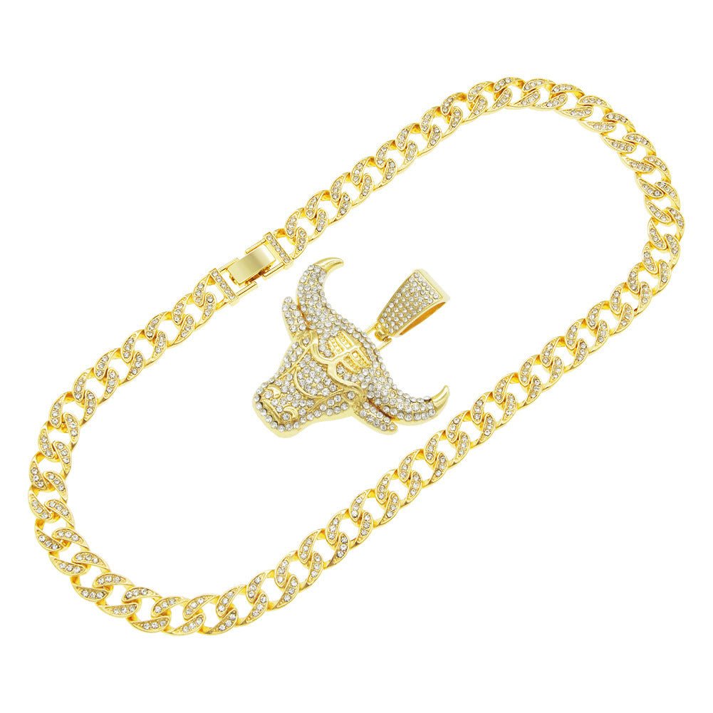 Bull Head Cuban Necklace