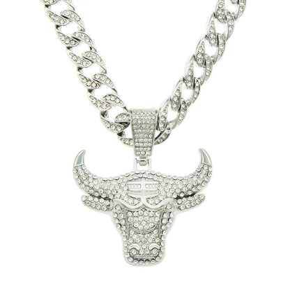 Bull Head Cuban Necklace