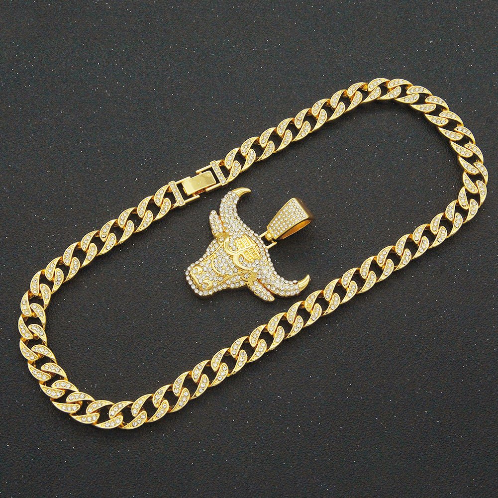 Bull Head Cuban Necklace