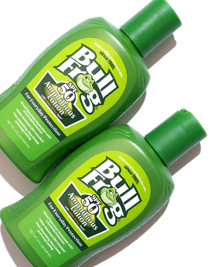 Bullfrog Sunscreen Amphibious Lotion SPF 50 – Oxybenzone & Octinoxate Free, Reef-Friendly Broad Spectrum UVA/UVB, 5oz 2-Pack