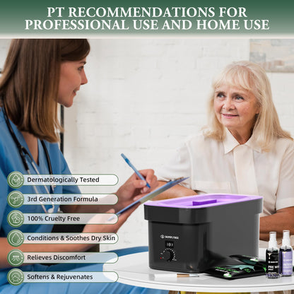 BUMPLYBEE 7000ml Paraffin Wax Machine for Hands & Feet with Aloe Vera Refills