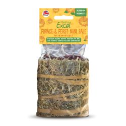 Burgess Excel Forage & Feast Mini Hay Bale, 100g