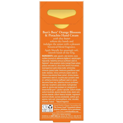 Burt's Bees Orange Blossom & Pistachio Hand Cream with Shea Butter – 1 oz