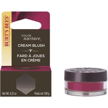 Burt's Bees Color Nurture Cream Blush – Berry Whip, Vitamin E, 0.25 oz