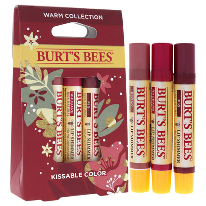 Burt's Bees Kissable Color Warm Lip Shimmer – Peony, Rhubarb & Fig (3 oz)