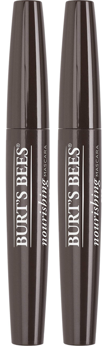 Burt's Bees 100% Natural Nourishing Mascara Black Brown - 0.4 oz (Pack of 2)