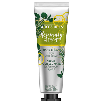 Burts Bees Rosemary and Lemon Hand Cream with Shea Butter – 1 oz | All-Day Moisturization