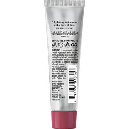 Burt's Bees Squeezy Tinted Lip Balm Berry Sorbet – 100% Natural Moisturizing Lip Color