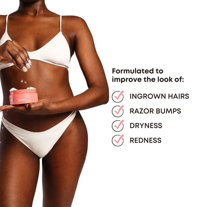 Bushbalm Ingrown Hair & Razor Bumps Routine – Watermelon Sugar (Oil 30 ml + Scrub 236 ml)