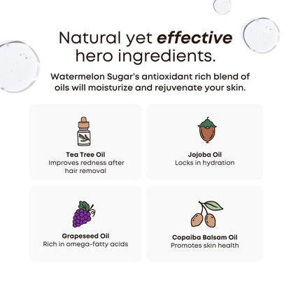 Bushbalm Ingrown Hair Oil Watermelon Sugar – Soothe Razor Bumps & Post-Shave Irritation (30 ml)