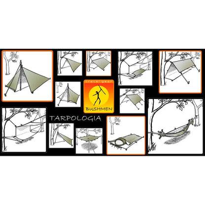 Bushmen Ultralight Tarp 2x3 - Dark Olive