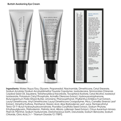 Buttah Skin Sterling Silver Kit for Radiant Beauty | Everlasting Retinol Oil, Awakening Eye Cream, Uplift & Smooth Face Wand