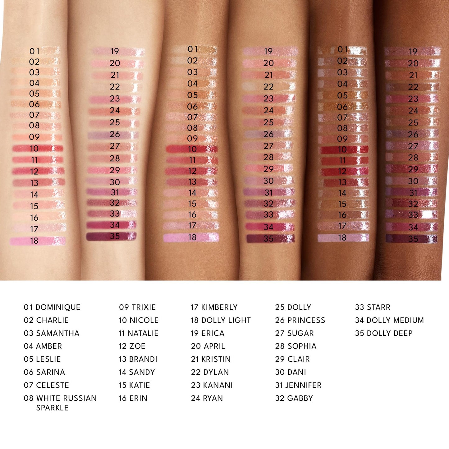 Buxom Full-On Tinted Lip Plumper Gloss – AB Dolly Mini True Mauve Shimmer, Peptide Moisture, Vegan