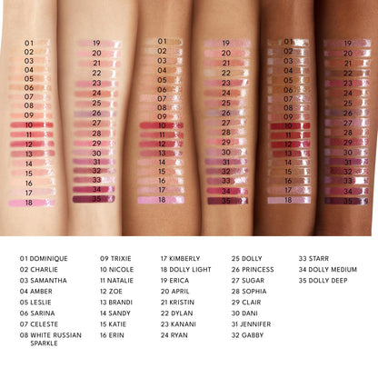 Buxom Full-On Tinted Lip Plumper Gloss – AB Dolly Mini True Mauve Shimmer, Peptide Moisture, Vegan