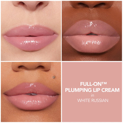 BUXOM Full-On Plumping Lip Cream White Russian Mini – Creamy, Tingling Lip Gloss