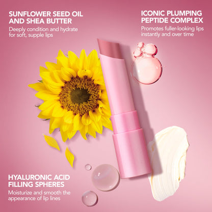 BUXOM Full-On Plumping Lip Glow Balm Cherry Popsicle – Hydrating Sheer Color
