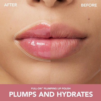 Buxom Full-On Tinted Lip Plumper Gloss – Rose Pink Shimmer, Peptides & Vitamin E