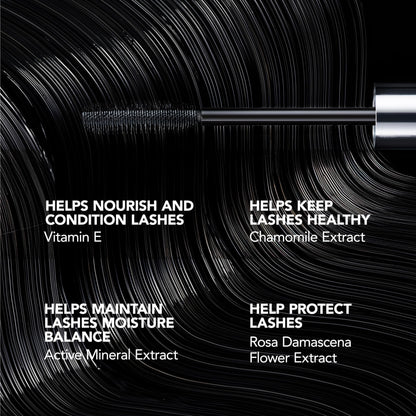 BUXOM Lash Volumizing Mascara – Blackest Black (Travel Size) | 3x Volume