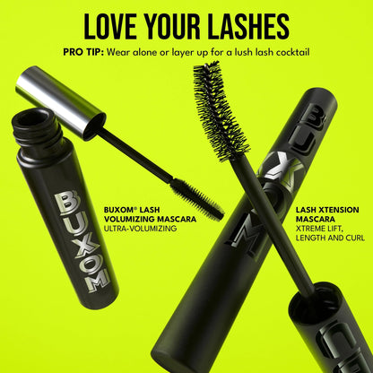 BUXOM Lash Xtension Lift Mascara, Full Size — 24H Curl, Lift & Length