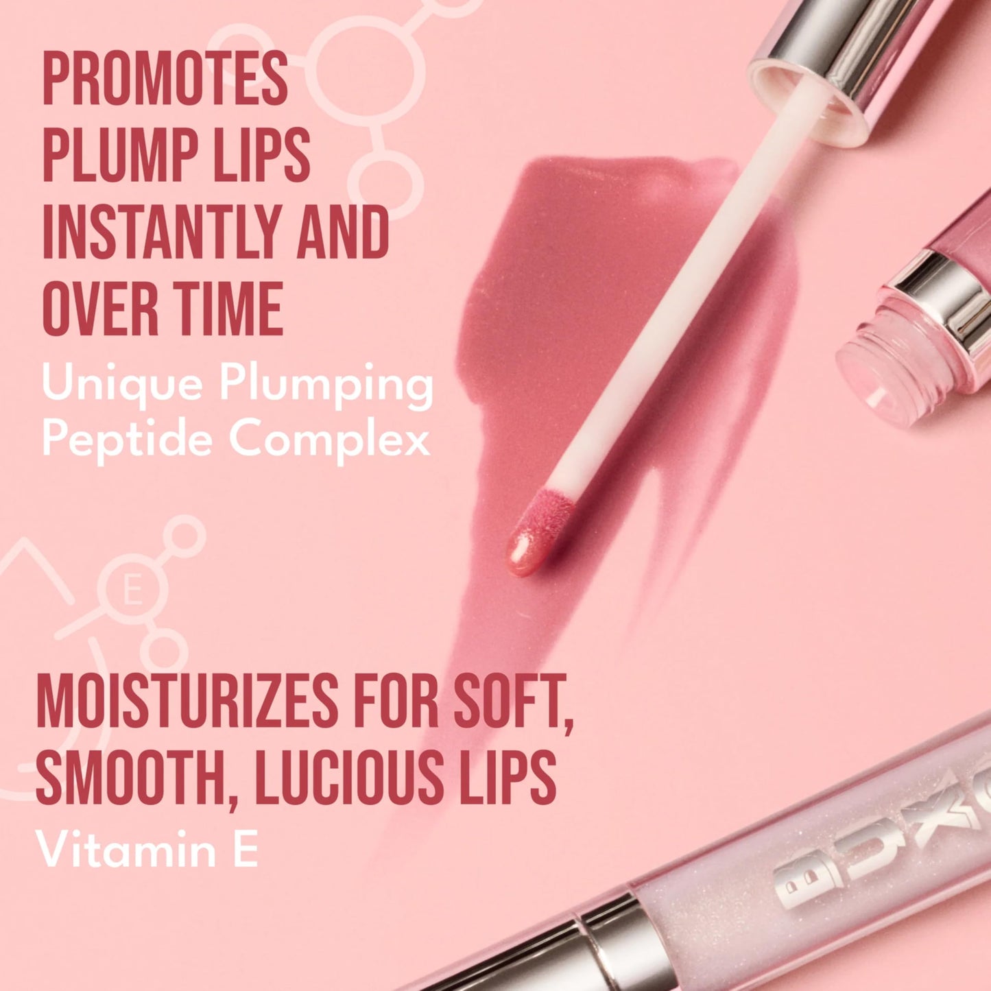 Buxom Full-On Tinted Lip Plumper Gloss – AB Dolly Mini True Mauve Shimmer, Peptide Moisture, Vegan