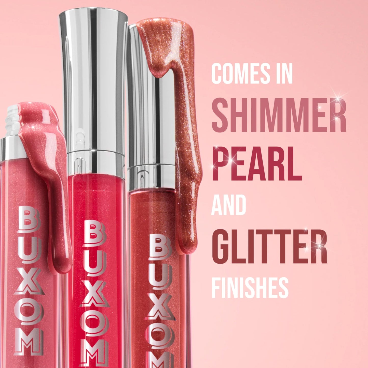Buxom Full-On Tinted Lip Plumper Gloss – AB Dolly Mini True Mauve Shimmer, Peptide Moisture, Vegan