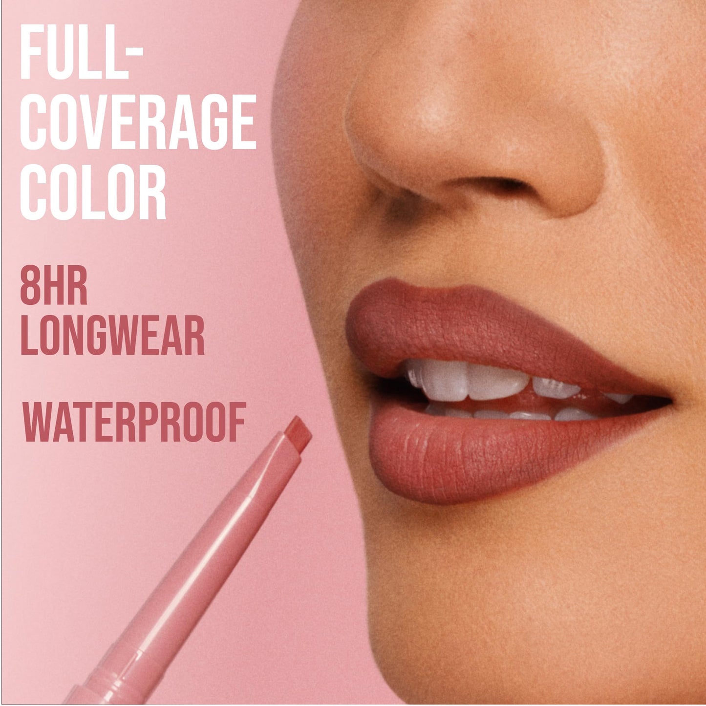 BUXOM Power Line Plumping Lip Liner – Recharged Ruby | Waterproof Matte, 8h Wear