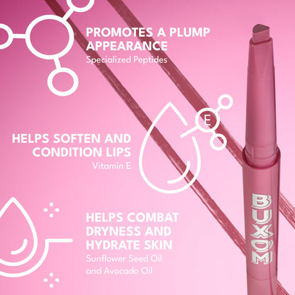 BUXOM Power Line Plumping Lip Liner – Recharged Ruby | Waterproof Matte, 8h Wear