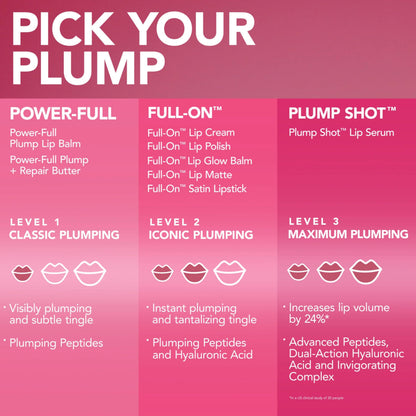 Buxom Full-On Tinted Lip Plumper Gloss – AB Dolly Mini True Mauve Shimmer, Peptide Moisture, Vegan