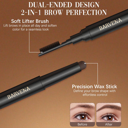 BuyiHoen Eyebrow Lifting Wax Stick 2-in-1 Pencil & Brow Brush – Easy, Natural Look (Blonde)
