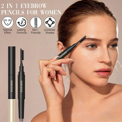 BuyiHoen Eyebrow Lifting Wax Stick 2-in-1 Pencil & Brow Brush – Easy, Natural Look (Blonde)
