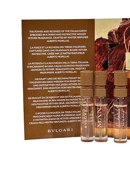 BVLGARI Man Terrae Essence Eau de Parfum Vial | Travel Tester