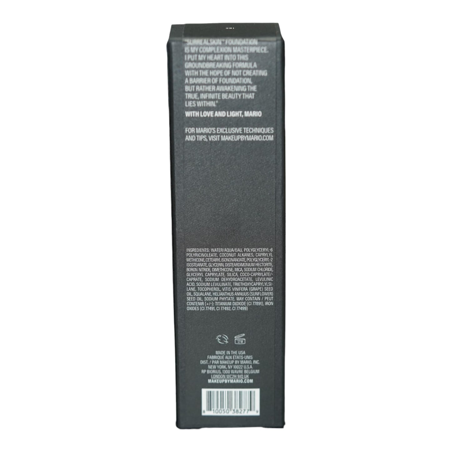 BY MARIO SurrealSkin Liquid Foundation 16C – Medium Cool Undertone | Vegan, Hydrating, Long-Wear