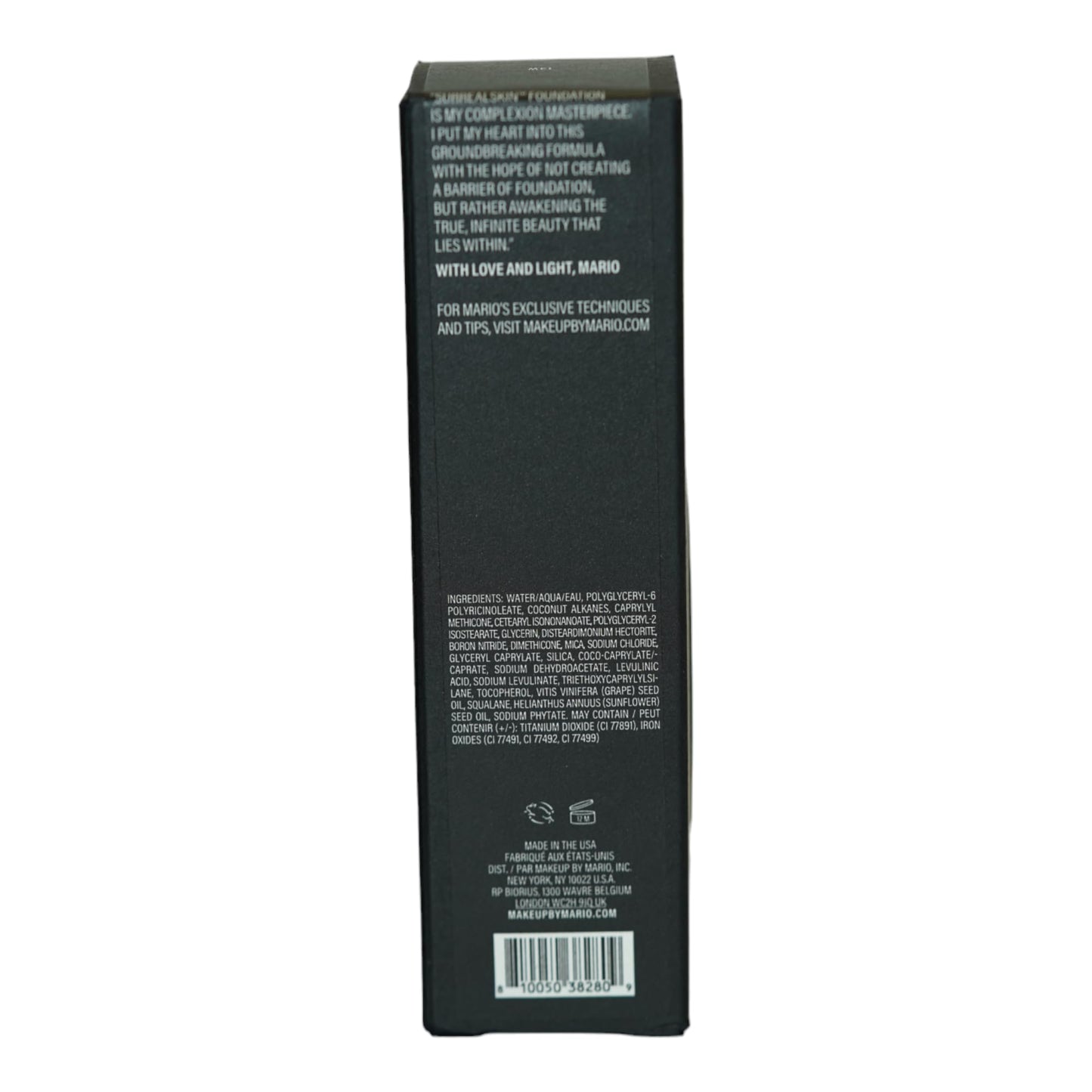 MAKEUP BY MARIO SurrealSkin Liquid Foundation – Vegan, Hydrating, Long-Wearing, Natural Finish (30 mL, 13W)