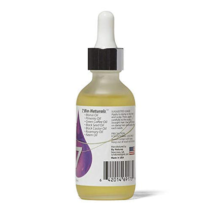 By Natures Bio 7 Hair Growth Oil 2 Oz – 2 Pack | Strengthen, Thicken & Nourish Hair