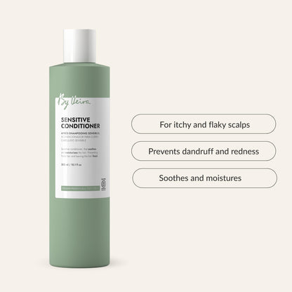 By Veira Sensitive Conditioner – 10.1 Fl Oz, Soothes Itchy Scalp, Moisturizes Frizz, Color-Preserving, 100% Vegan