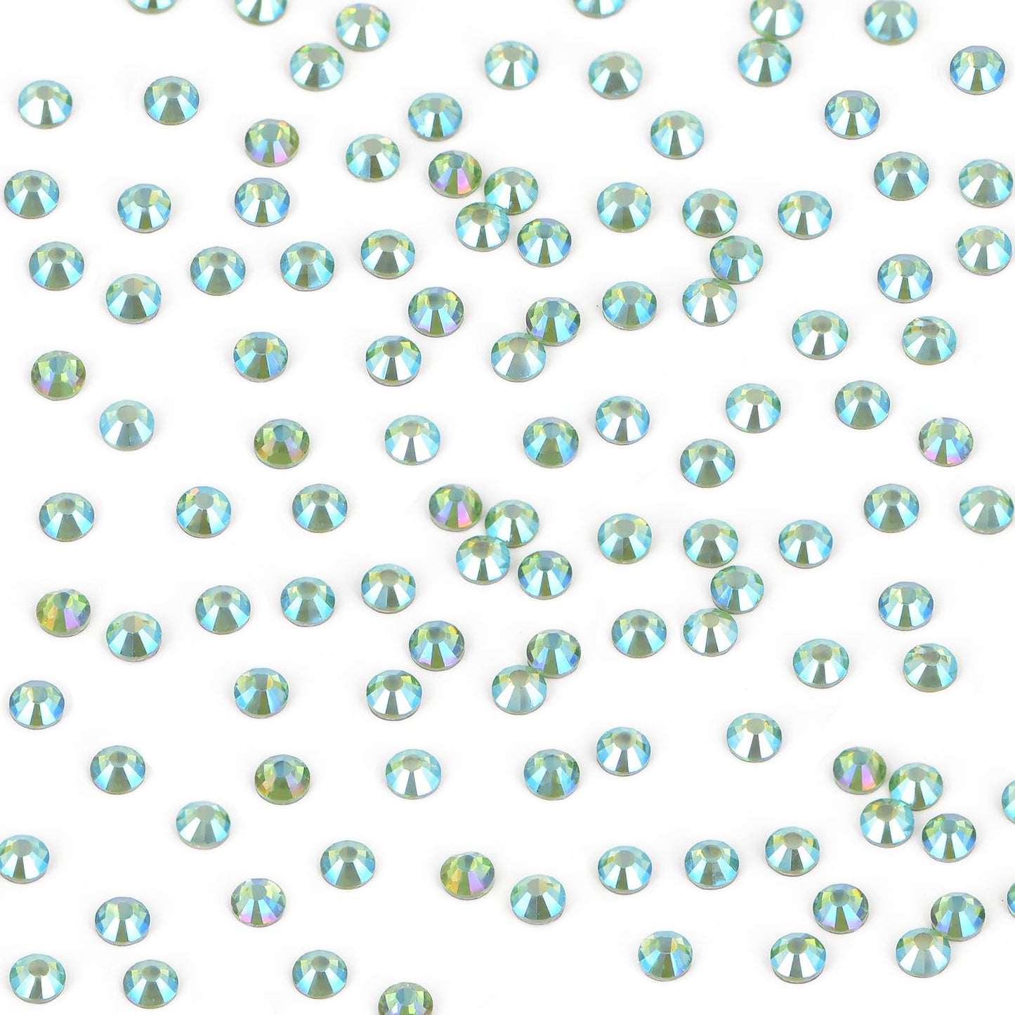Bymitel Hotfix Crystal Rhinestones Peridot AB 4.8mm SS20 – 1440pcs, Iron-On DIY Jewelry & Crafts